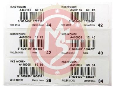 Plain Paper Barcode Stickers, Packaging Type : Roll