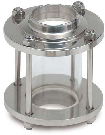 High Pressure Stainless Steel Dairy Sight Glass Valve, For Pipe Fittings, Pattern : Plain