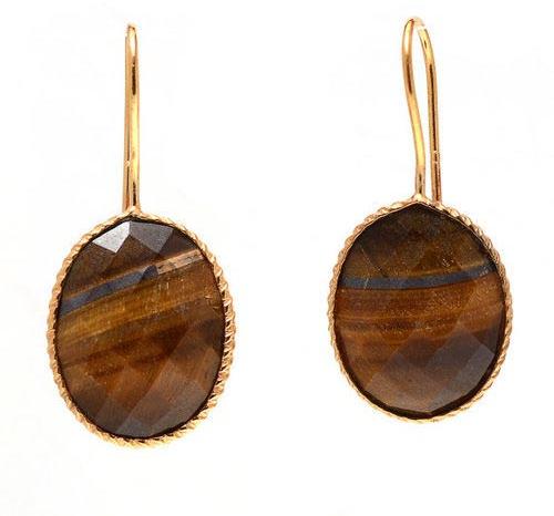 Tiger Eye Gemstone Earring