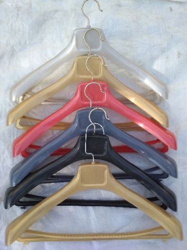 Polished Plastic Blazer Hanger, For Light Weight, Mounting Type : Wall Mouting