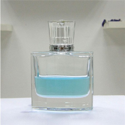 Square Transparent Glass Perfume Bottle - (100ml )
