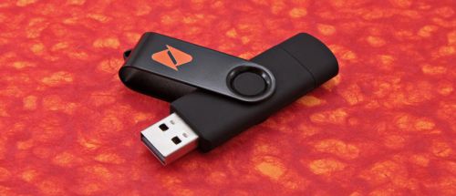 Mobile Spin Custom Flash Drive