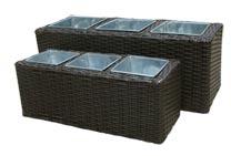 Rectangular Planter Set 24x64x24cm