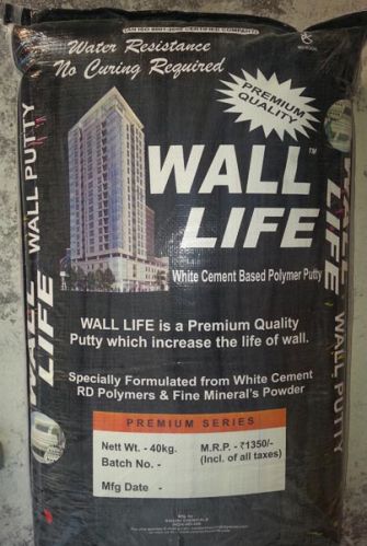 White Cement Based Polymer Putty