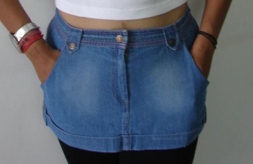 Denim Short Skirt
