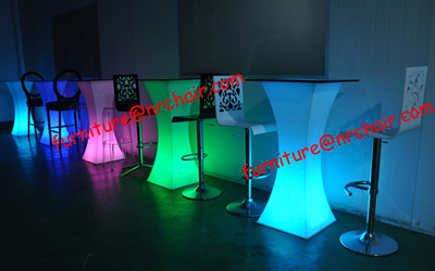 Acrylic LED Bar Cocktail Table L600 X D600 XH 1100mm