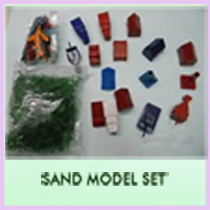 Color Coated Sand Model Set, Color : Multicolor