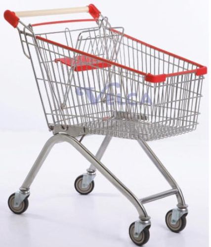Stainless Steel Shopping Trolley