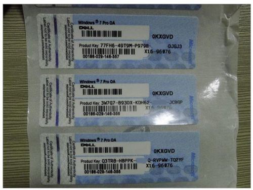 Windows 7 Professional Oa Dell Activation Product Key Sticker