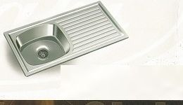 Single Bowl Sink With Drain Board