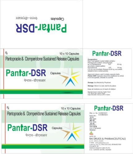 Pharmaceutical Products - Pantar-dsr, Form : Stripes, Plastic Bottle