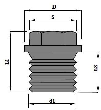 Hex Head Collar Plug
