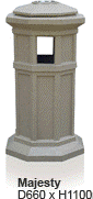 Square.Rectangular Aluminum Trash Bin, For Refuse Collection, Pattern : Plain