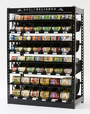 Food Rotation Systems Rack, Capacity : 381 cans, Width : 94 cm