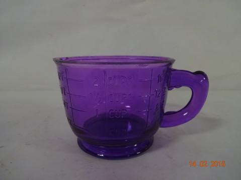 Glass Tea Cup GIN 1458, Color : Purple