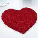 ADADEA Lonely Heart Bathmats