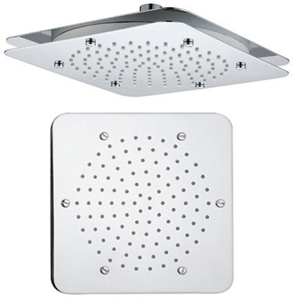 Chrome-plated Brass Shower Head, Overhead Shower, Shape : square