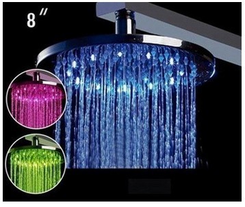 LED Shower, Shape : round, Packaging Type : chrome