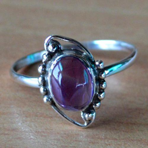 Amethyst Gemstone 925 Sterling Silver Rings