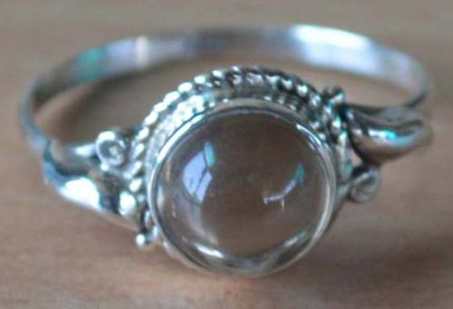 1.6 Gm Smoky Quartz Gemstone 925 Sterling Silver Ring