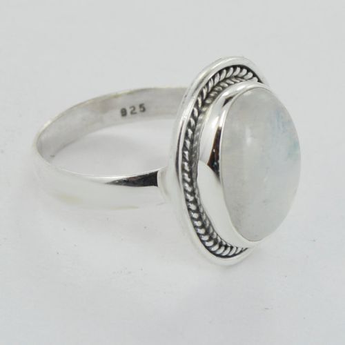 Rainbow Moonstone Ring