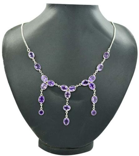 Polished Silver Necklace Set, Feature : Fine Finishing, Good Quality, Perfect Shape, Unique Designs