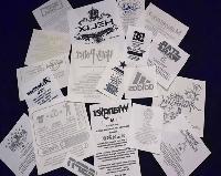 Laser Cutting Printed Matte Lamination Taffeta Label