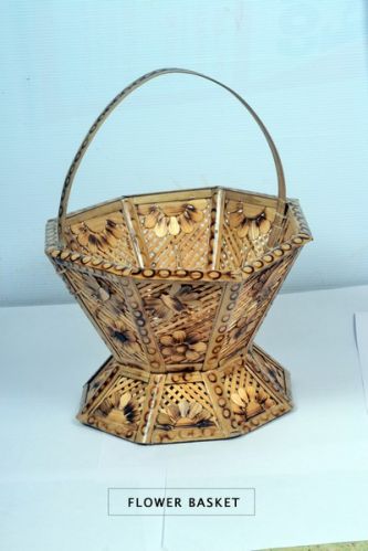 Krishna Good Bamboo Craft Flower Basket