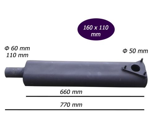 Tractor Exhaust ZETOR CRYSTAL Silencer