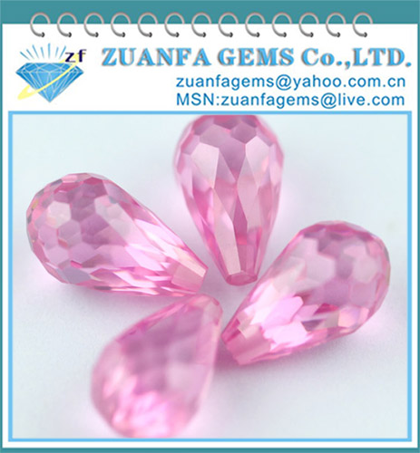 Teardrop Faceted Cubic Zirconia