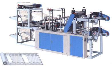 Rolls-connecting Vest Bag Making Machine, Flat Rim Bag Making Machine