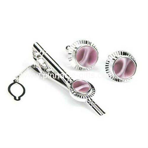 Metal Crystal Cufflinks