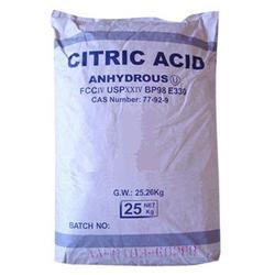 Citric Acid Anhydrous, Formula : C6h8o7 M. W