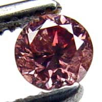 Usi Gems Brownish Pink Color Diamond