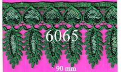 Elegant Sequence Polyester Lace, Width : 90 mm