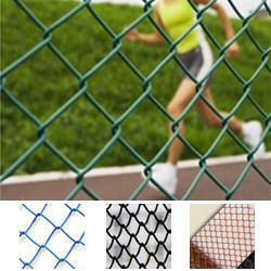 Green PVC Coated Chain Link Fence