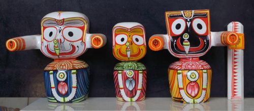 Suncrafts Neem Wood Lord Jagannath Idols 2 Inches To 4 Feet, Stone Form : Suncrfts For Shop