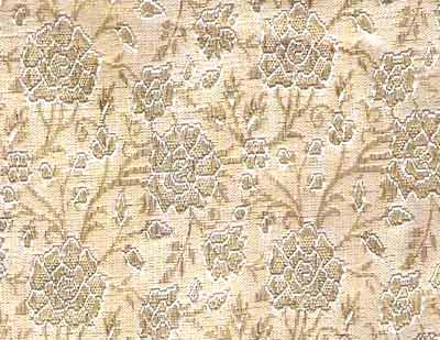 Blend OF Silk Metallic Threads Brocade Fabrics Bf-03