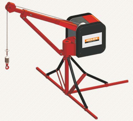 Red Mini Lifting Crane, Certification : ISO 9001:2008