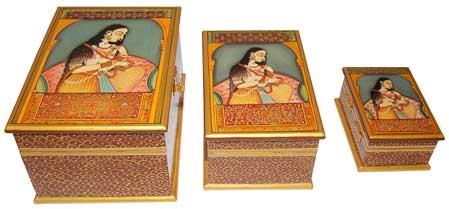 Set Wooden Boxes