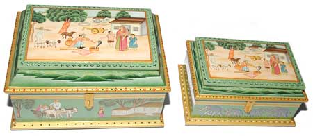 Wooden Tapper Box Green Color