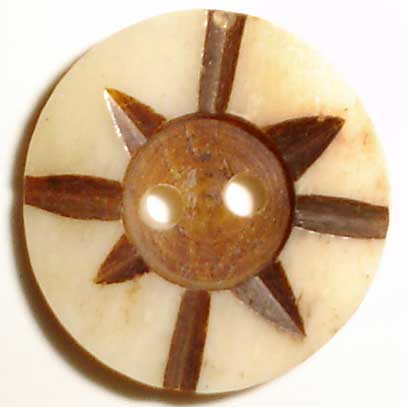 Carved Bone Button - 09