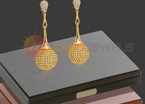 ORO JEWELS Alloy Chandelier Long Earrings