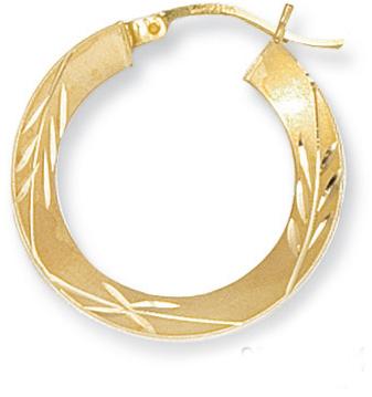 DTSE02969 Plated Hoop Earrings