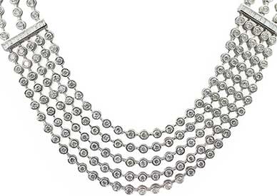 Rhodium Plated Necklace