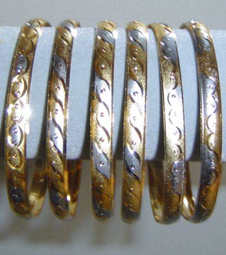 Plated Diamond Cut Bangles