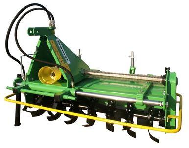 Hydraulic Semi Automatic Agricultural Rotavator, For Agriculture Use, Color : Green