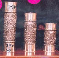 Brass Candle Stands, Style : CHITAI WORK