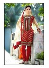 Embroidered Chudidar Suit