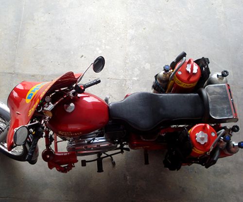 Fire Fighting Motorbike For Rapid Response